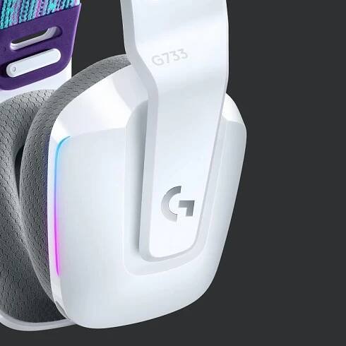 Logitech G733 LIGHTSPEED Wireless RGB Gaming Headset - WHITE (981-000883) - Hráčske slúchadlá s mikr