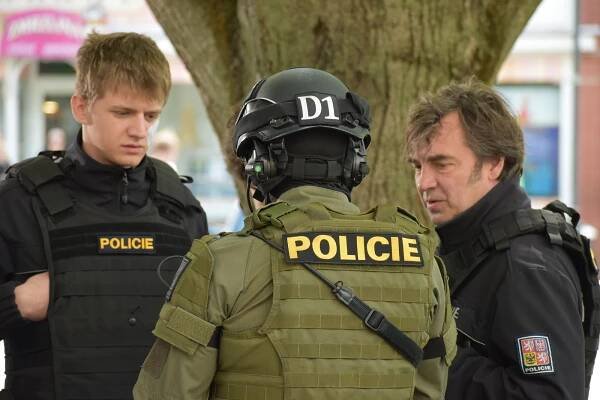 FOTO: Na náměstí v Boskovicích se střílelo. Filmaři točili První hlídku