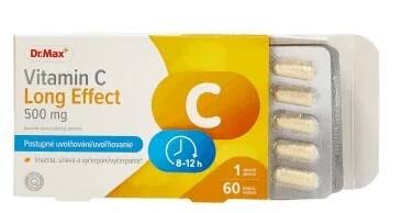 Dr. Max Vitamin C Long Effect 500 mg 1×60 cps, výživový doplnok