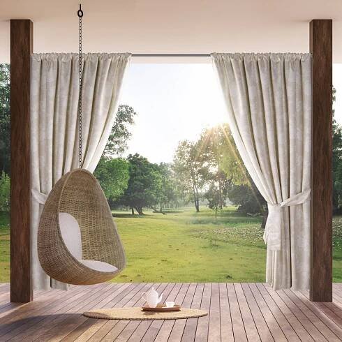 ZAHRADNÍ VODĚODOLNÝ ZÁVĚS NA PÁSCE GARDEN 155X200 CM VZOROVANÁ jen za 504 Kč