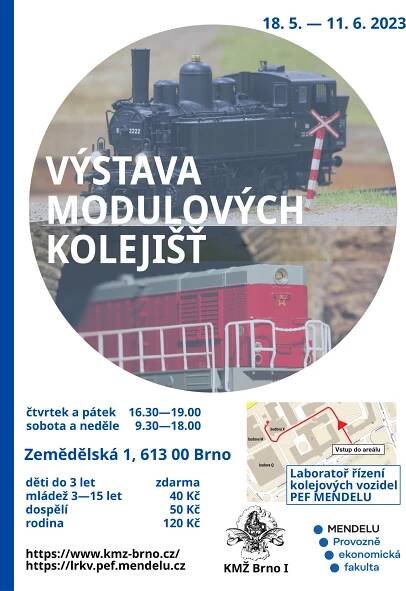 Výstavy modelů a kolejišť – KMŽ Brno I