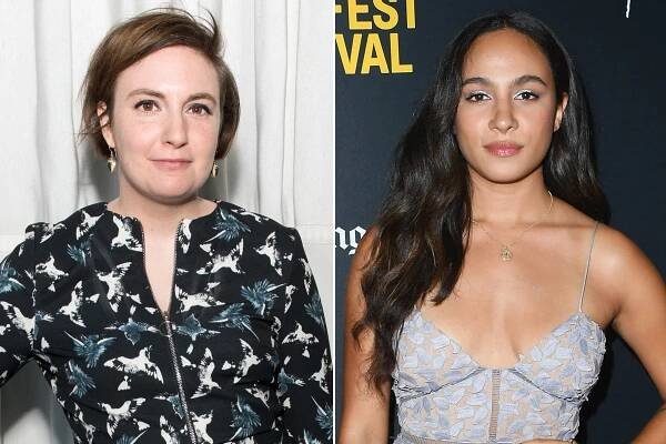 Lena Dunham and Aurora Perrineau
