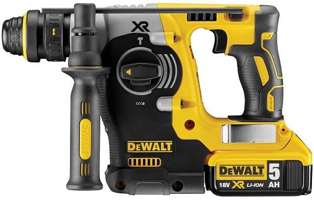DCH274P2 DeWALT bezuhlíkové kladivo 18 V XR Li-Ion s 3 režimy a s sklíčidlem