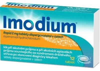 Imodium Imodium Rapid 2mg tablety dispergovatelné v ústech 12 tbl