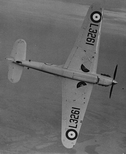 Hawker Henley target tug and dive-bomber.
