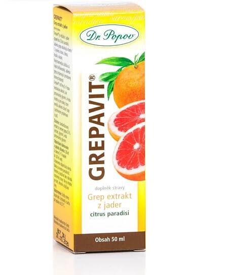 Dr.Popov Kapky Grepavit grep extrakt z jader 50ml | Moje lékárna
