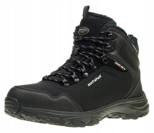 Zimní trekové boty AMERICAN CLUB SoftShell Sněhule Outdoor BLACK 45