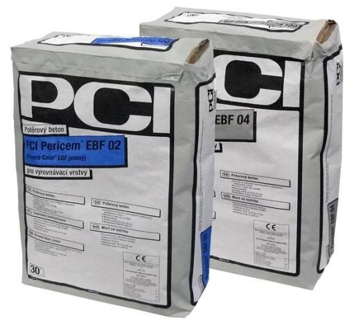 PCI Pericem EBF 02 - 30kg, jemný betonový potěr 25 Mpa - 365shop.cz