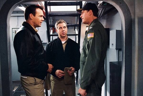 JAG - Havárie - Z filmu - David James Elliott, Patrick Labyorteaux, Jeff McCracken