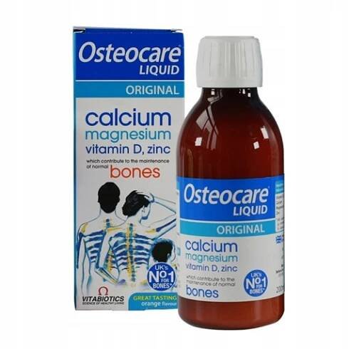 OSTEOCARE LIQUID tekuté vápno, hořčík vitamín D3 osteoporóza kloubů 200 Ml