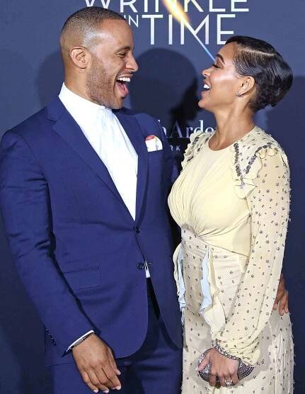 Actors DeVon Franklin and Meagan Good