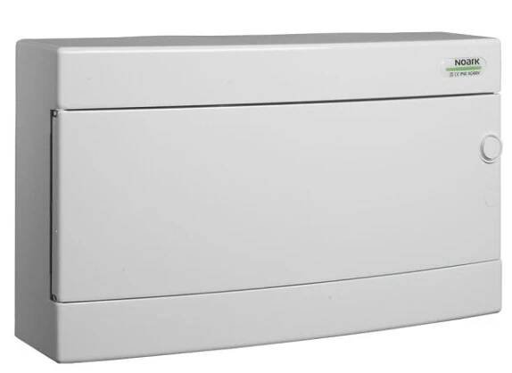 Rozvodnice plastová PNS 18W, bílé dveře, montáž na omítku, IP40, 1 řada, 18M, Noark