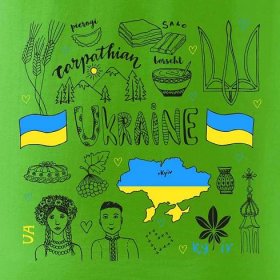 Ukrajina folklor - kreslené obrázky - Taška malá