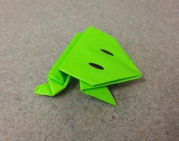 Origami žába - podrobný popis s fotografickým návodem, jak vyrobit a sestavit žábu