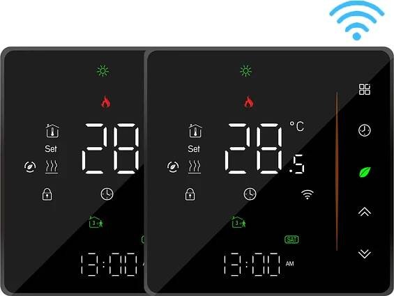 2X WiFi inteligentní pokojový termostat, WiFi elektrické Obrázek produktu 