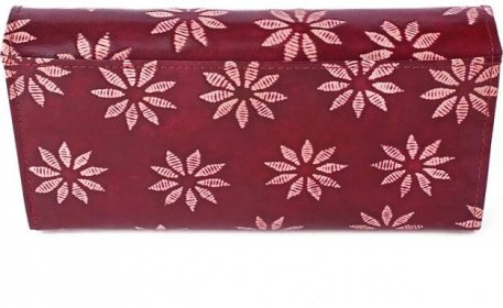 Dámská kožená peněženka Nivasaža N10-SNT-RFR červená