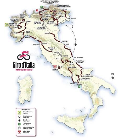Giro d'Italia 2024 route