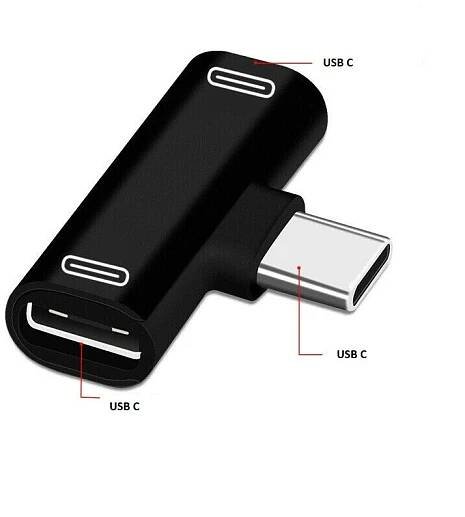 Rozdvojka USB-C na 2x USB-C - Černá | dratek.cz