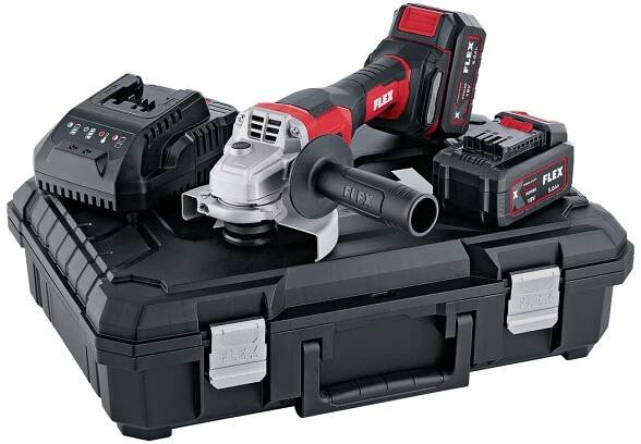 FLEX Aku úhlová bruska s kufrem 18,0 V Light Duty, 125 mm L 125 18.0-EC LD/5.0 Set 530.496