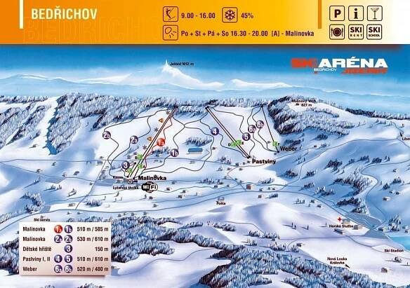Ski areál Bedřichov | Lyžování Bedřichov | NaVylet.cz