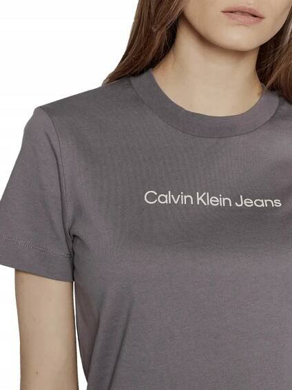 Dámské tričko Calvin Klein Jeans šedé s logem XS Počet kusů v nabídce 1 ks.