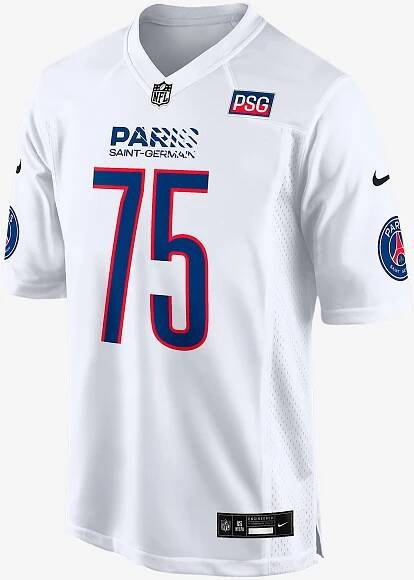 Paris Saint-Germain 2025 Men's Nike NFL Game Jersey - White