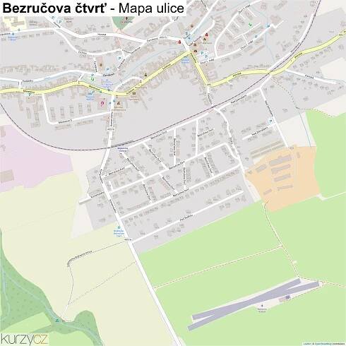 Bezručova čtvrť - mapy | Kurzy.cz