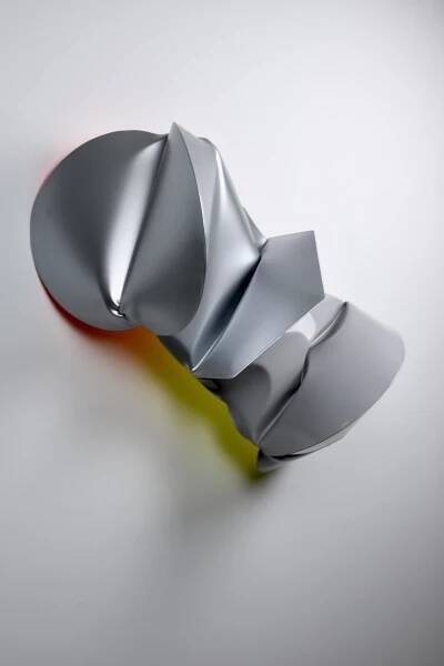Jeremy Thomas, Napthalene Blues, 2021, Cold rolled steel and urethane, 54.6 x 91.4 x 53.3 cm, JT 051