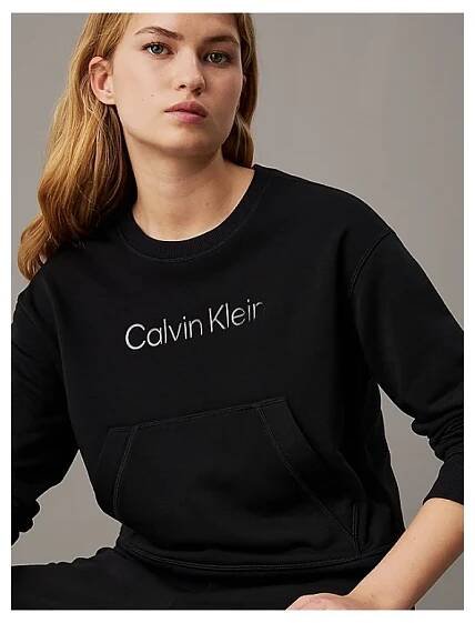 Calvin klein pw - pullover sweatshirt BLACK