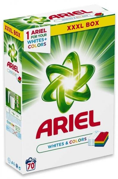 ARIEL Whites&Colors 70PD/5,25kg 299 Kč