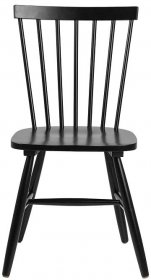 SCANDI Černá dřevěná jídelní židle Wood