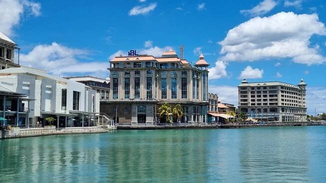 Die Hafen-Promenade von Port Louis, Mauritius