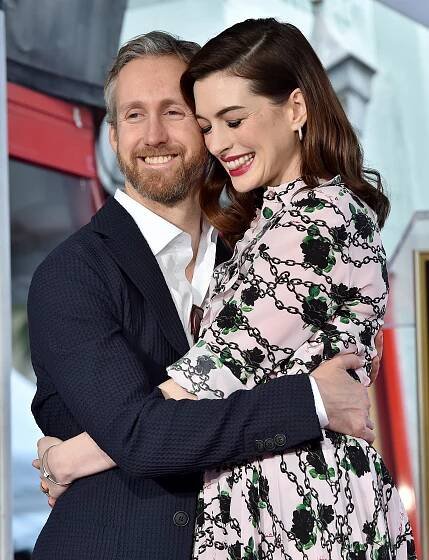 Anne Hathaway and Adam Shulman