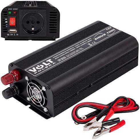 Měnič napětí Sinus 1000 12V/230V 500W 1000VA - Profigaraz.cz