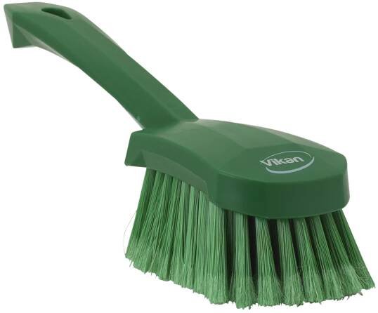 Ruční kartáč s krátkou rukojetí, měkký - modrý | Hermax Clean