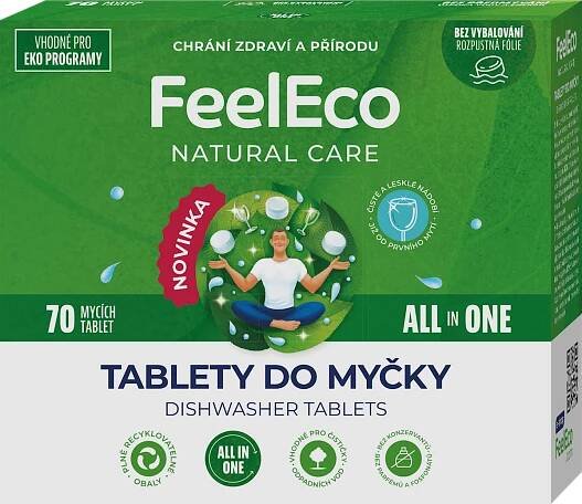 FeelEco tablety do myčky All in One, 70 ks