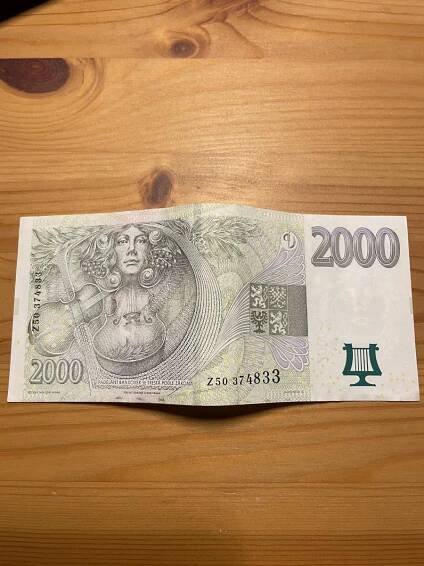 BANKOVKA SÉRIE Z - 2000kč!!! - Bankovky
