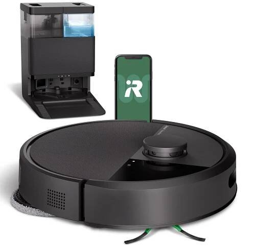 iRobot Roomba Plus 405 Combo + AutoWash dock černá / Robotický vysavač / WiFi / vysávání & mopování / 5000 mAh