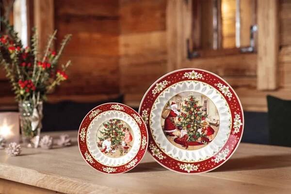 Talíř/miska na cukroví Santa rozdává dárky, Ø 25 cm Toy's Fantasy Villeroy & Boch