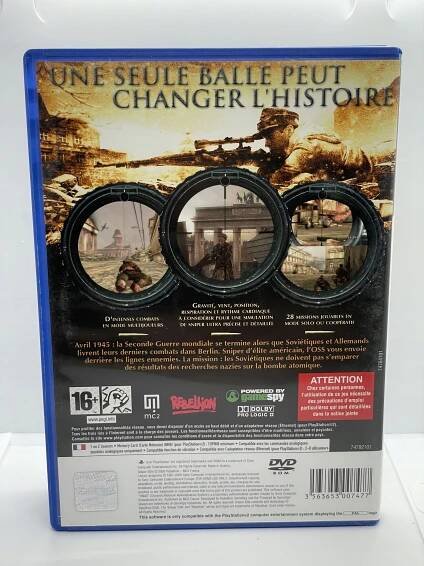 Hra Sniper Elite PS2 Platforma PlayStation 2 (PS2)
