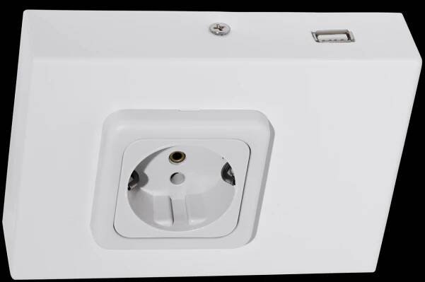 Eglo 94665 zásuvka pod kuchyňskou linku s USB vstupem Taxano - bílá