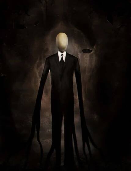 Creepy Slender Man Suit Art Picture