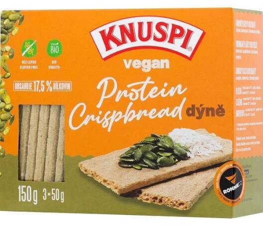Knuspi Vegan Protein Crispbread - 150 g, dýně