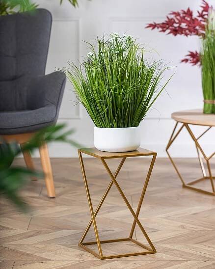 Stojan na květiny 40 cm zlatý LOFT Kód výrobce 10-1365/40/zloty