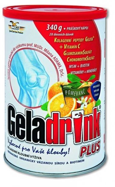 ORLING Geladrink Plus nápoj Pomeranč 340 g