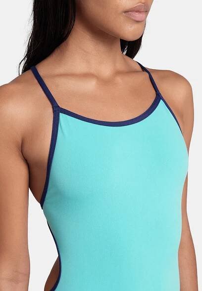 ARENA Korzetová Plavky 'LACE BACK SOLID' – modrá