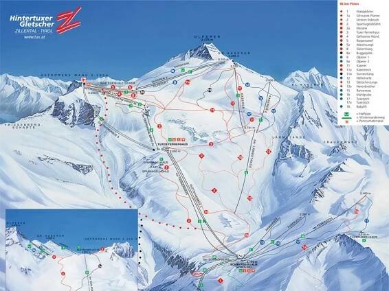 Our favorite freeride route at Hintertux - Escape from Berlin