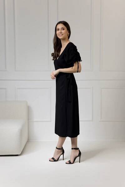 WUALAA Women - Dámské šaty midi KELLY Classic Black