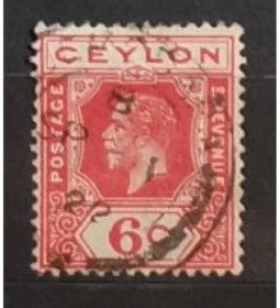 Známka Ceylon, 6c, Sg.305* 