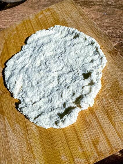 easy 2 ingredient dough flatbread miracle dough garlic butter bread easy pan fried